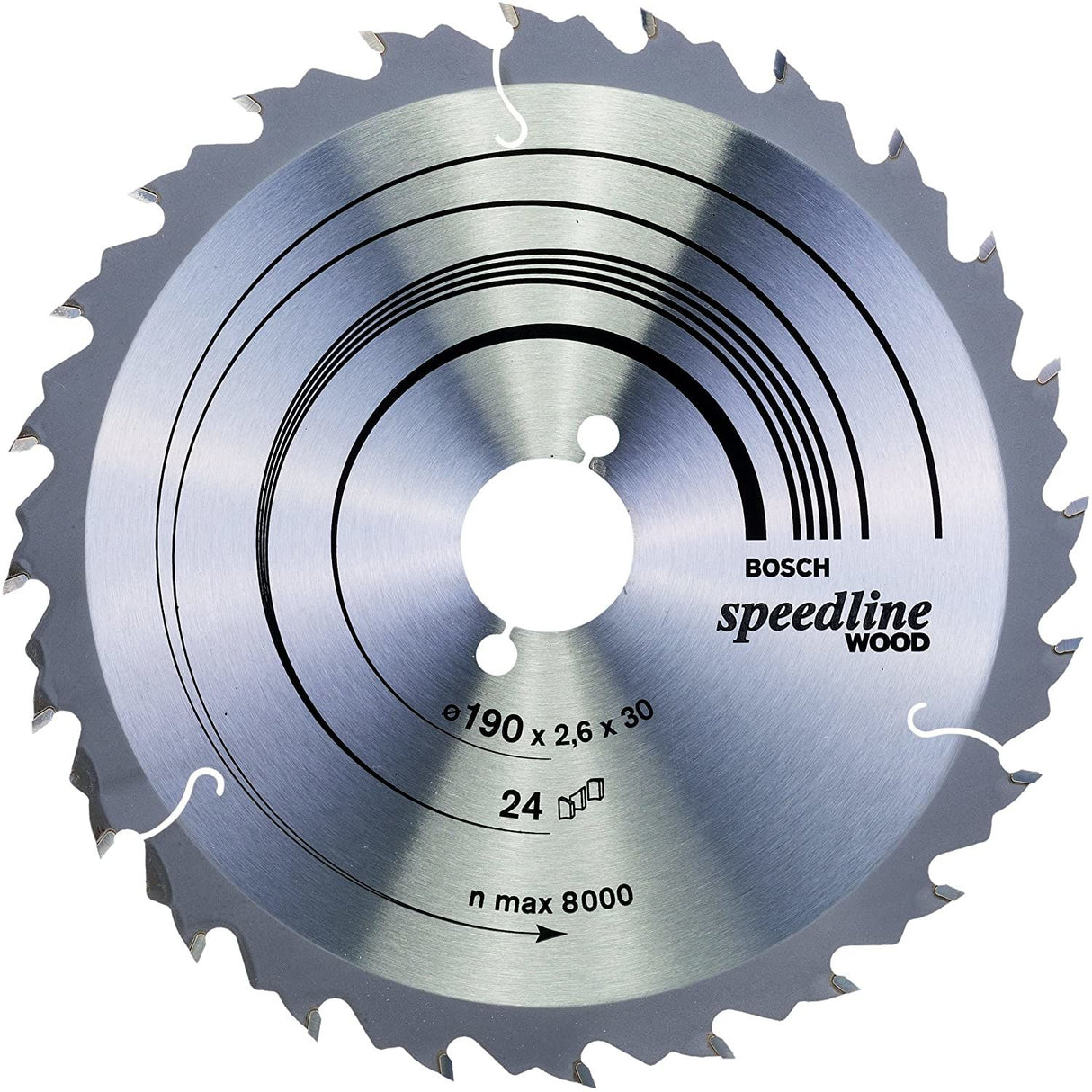 2608640801 Speedline Wood 190x30mm Circular Saw Blade 24T