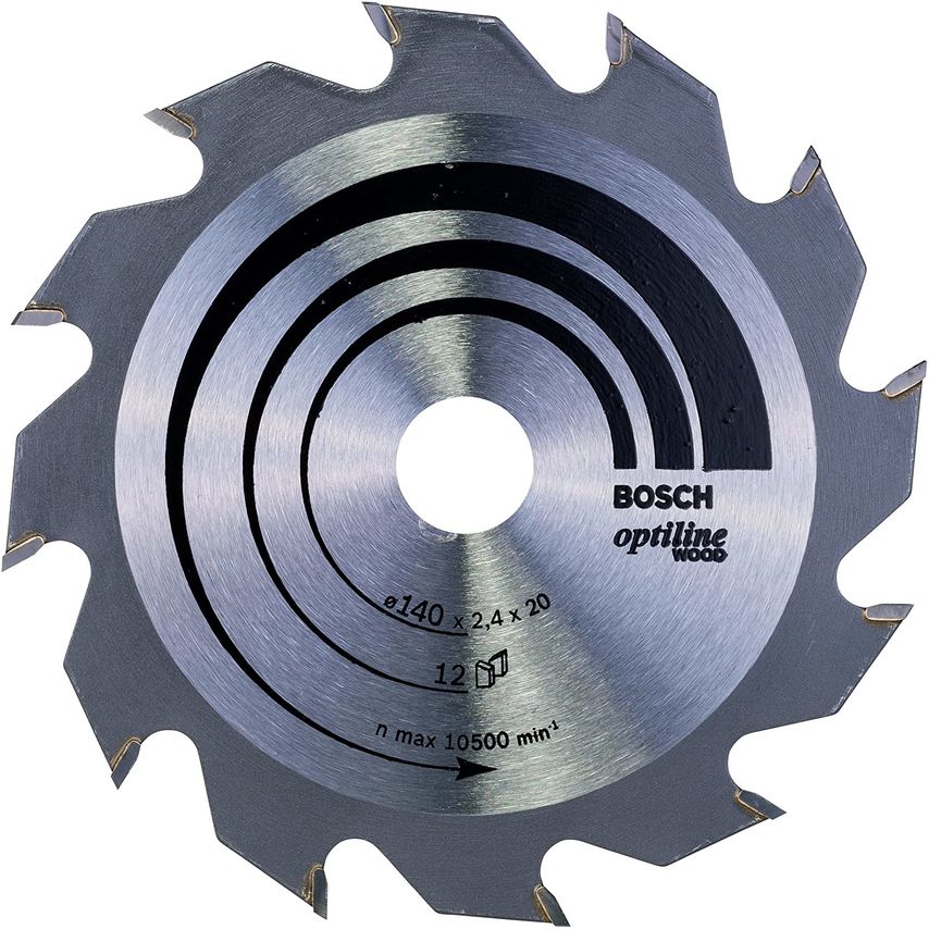 2608641168 Optiline Wood 140 x 20mm Circular Saw Blade 12T
