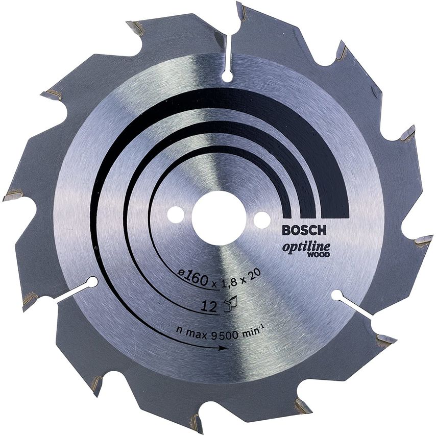 2608641170 Optiline Wood 160 x 20mm Circular Saw Blade 12T