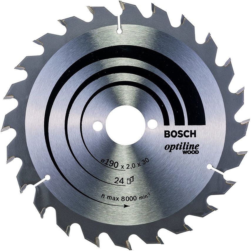 2608641185 Optiline Wood 190 x 30mm Circular Saw Blade 24T