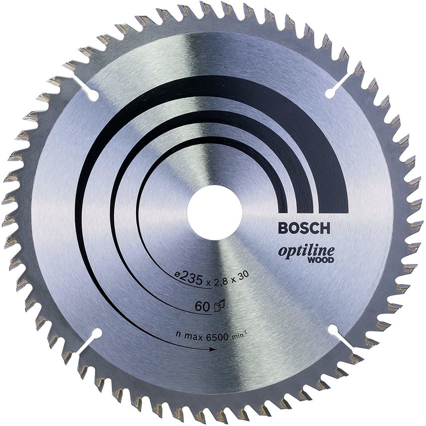 2608641192 Optiline Wood 235 x 30mm Circular Saw Blade 60T