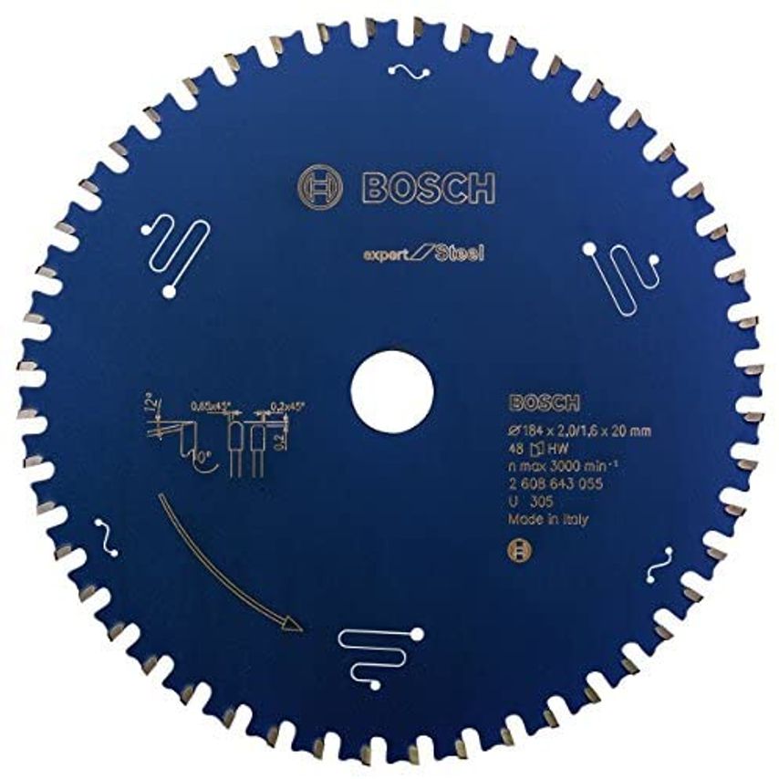 2608643055 Expert 184 x 20mm Circular Saw Blade T48