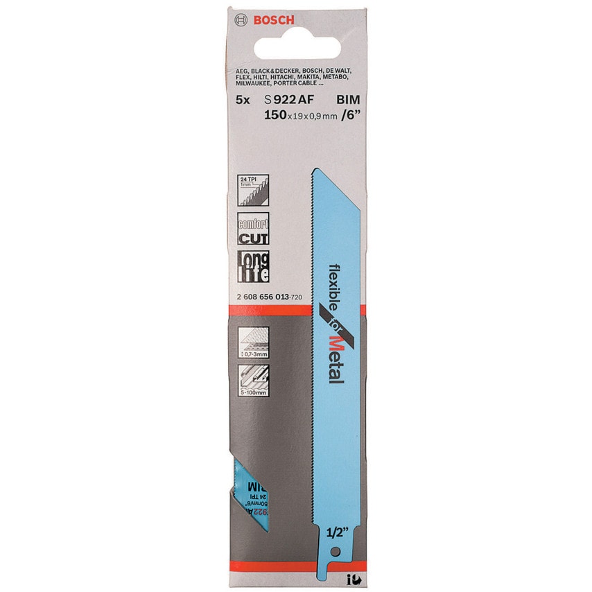 2608656036 S922AF, Pack of 2 Sabre Saw Blades
