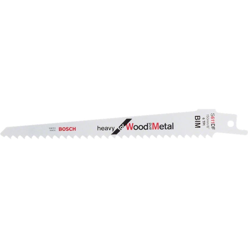 2608656259 S611DF, Pack of 100 Sabre Saw Blades