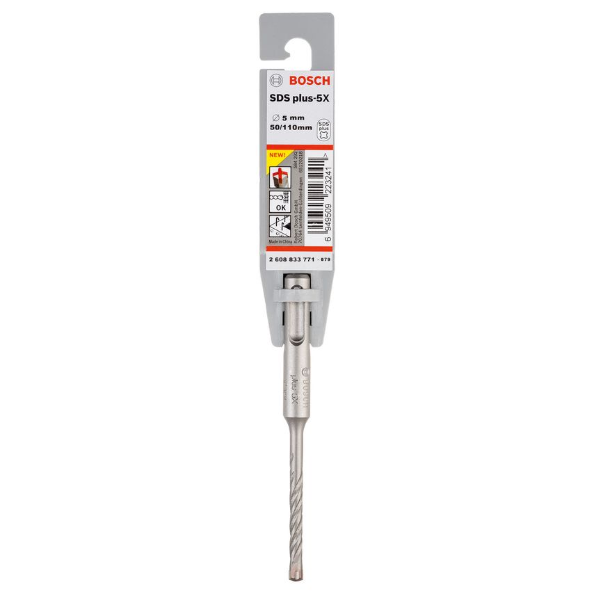 2608833771 SDS Plus 5 x Drill Bit 5mm x 50mm x 115mm