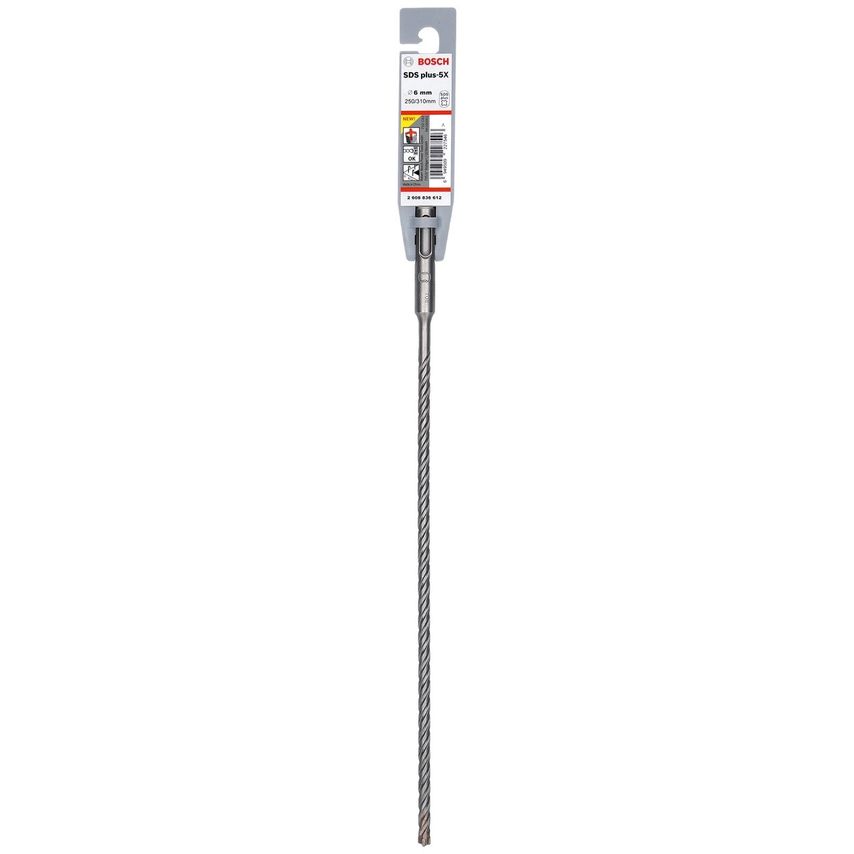 2608836612 SDS PLUS-5X Hammer Drill Bit 6.0 x 250 x 310mm