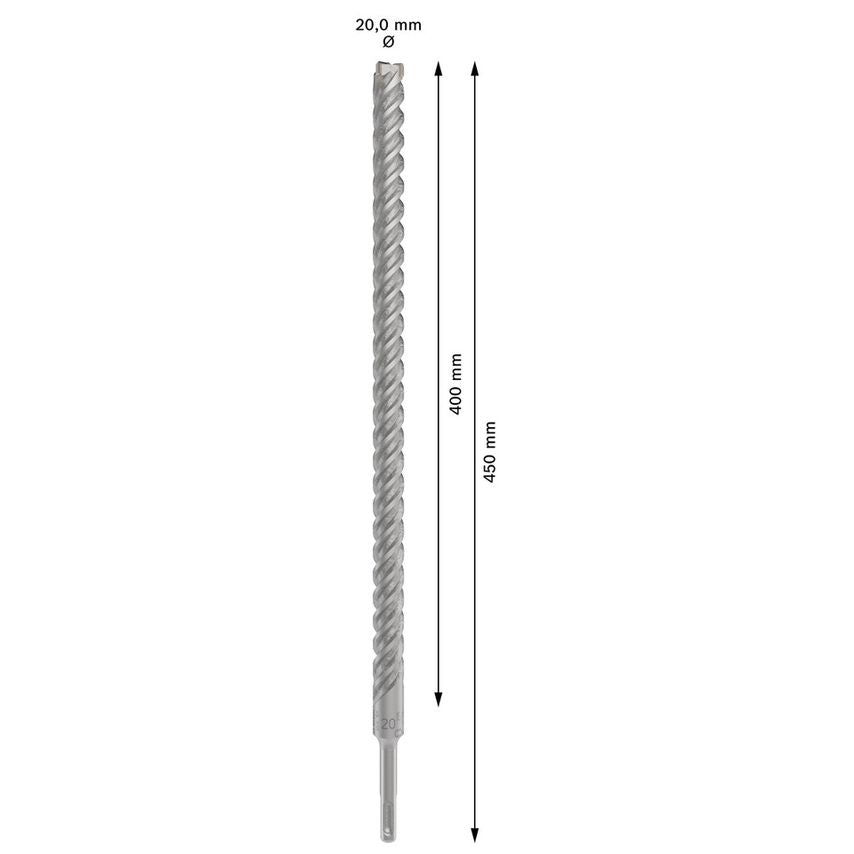 2608836641 SDS+ 5X Masonry Drill Bit 20 x 400 x 450mm