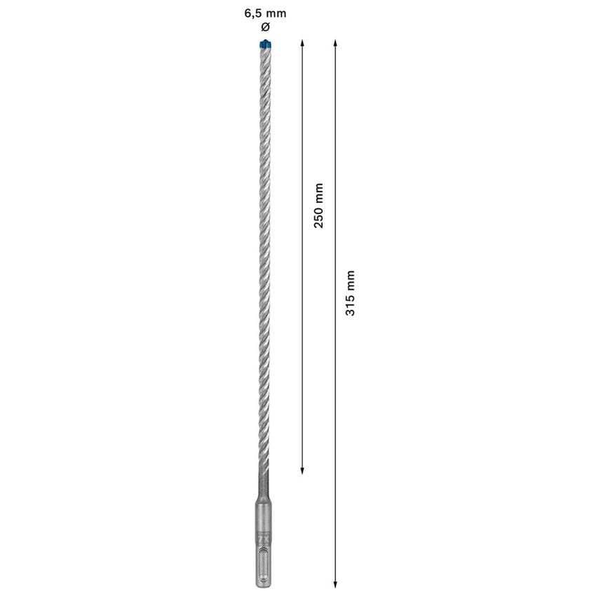 2608900081 Expert SDS plus-7X Hammer Drill Bit 6.5 x 250 x 315mm