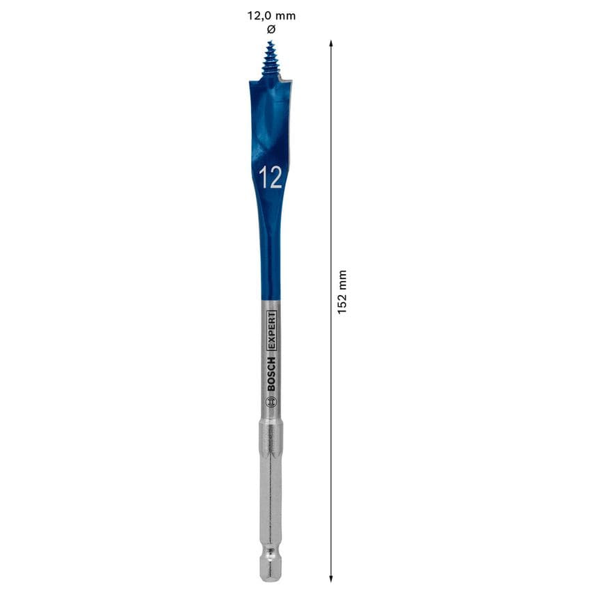 2608900312 Expert SelfCut Speed Flat Bit with Hex Shank 12mm X 152mm