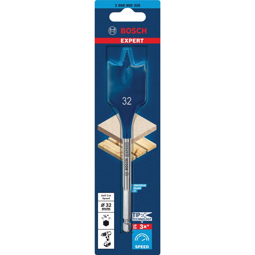 2608900326 Expert Selfcut Speed Spade Drill Bit 32 X 152 mm