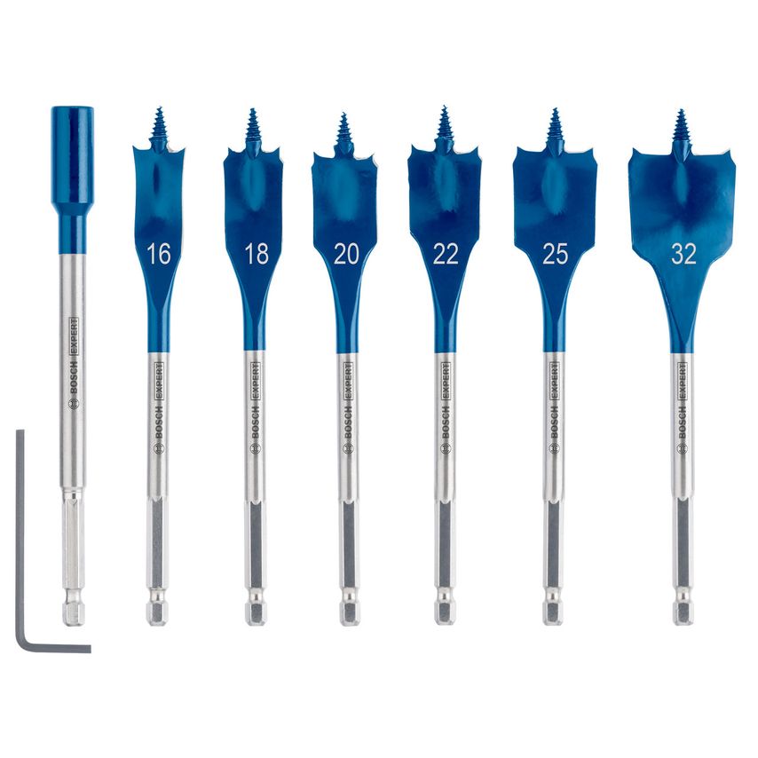 2608900334 Expert Selfcut Speed Flat Bit Set with Hex Shank (7 Piece)