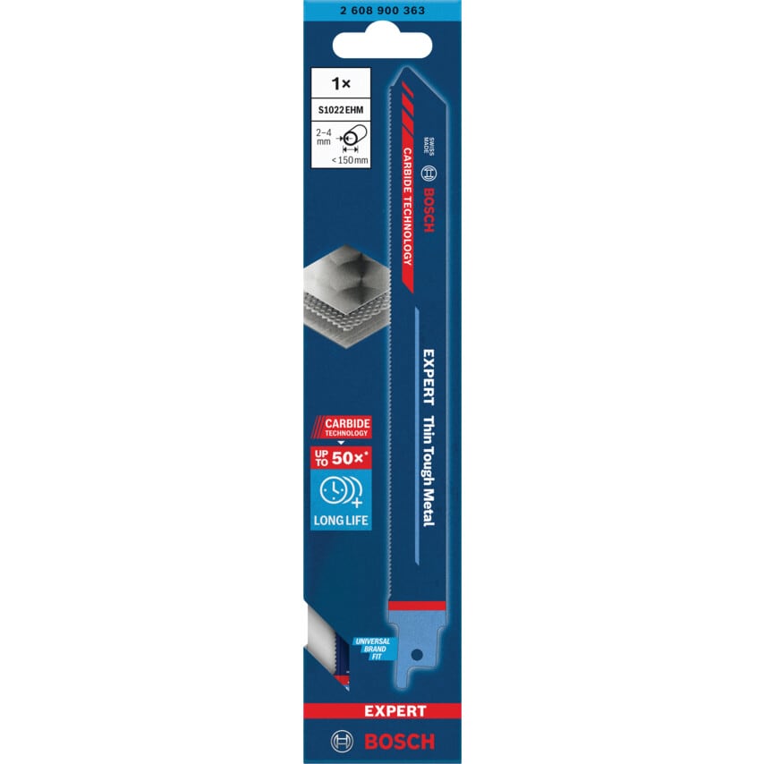 2608900363 Expert Thin Tough MET AL S 1022 Ehm Reciprocating Saw Blade