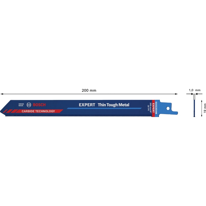 2608900363 Expert Thin Tough MET AL S 1022 Ehm Reciprocating Saw Blade