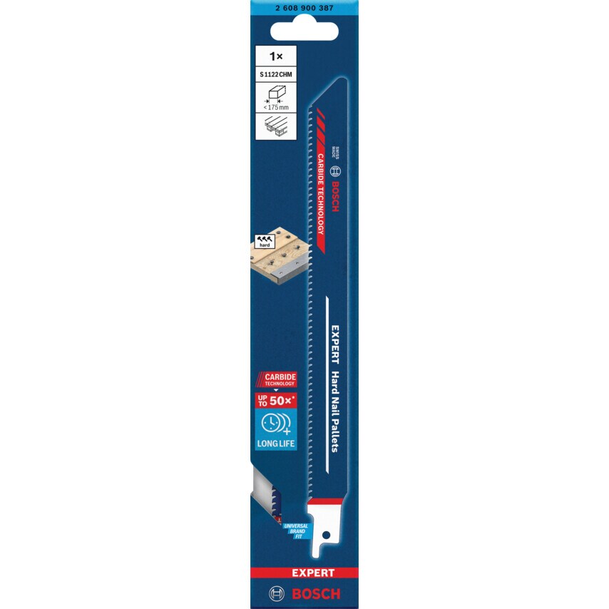 2608900387 Expert Hard Nail Pall ETS S 1122 Chm Reciprocating Saw Blade
