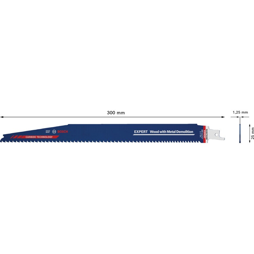 2608900401 Expert Wood with Metal Demolition S1267XHM Reciprocating Blade