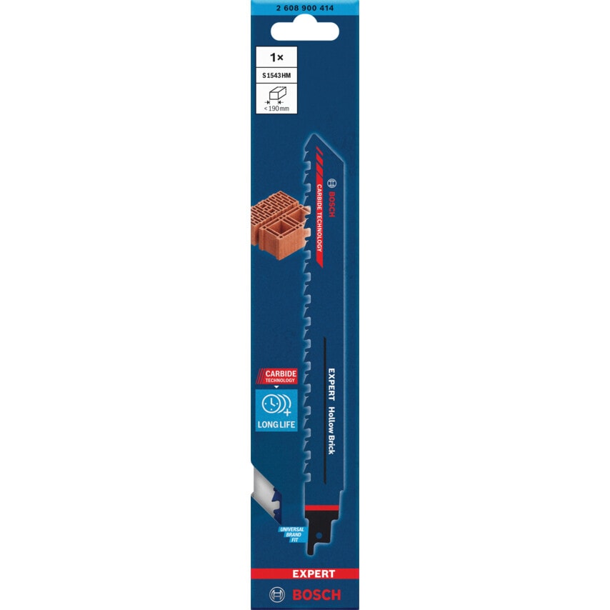2608900414 Expert Hollow Brick S 1543 HM Reciprocating Saw Blade