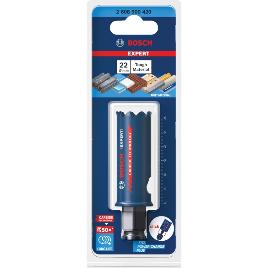 2608900420 Expert Tough Material Hole Saw 22 X 60 mm