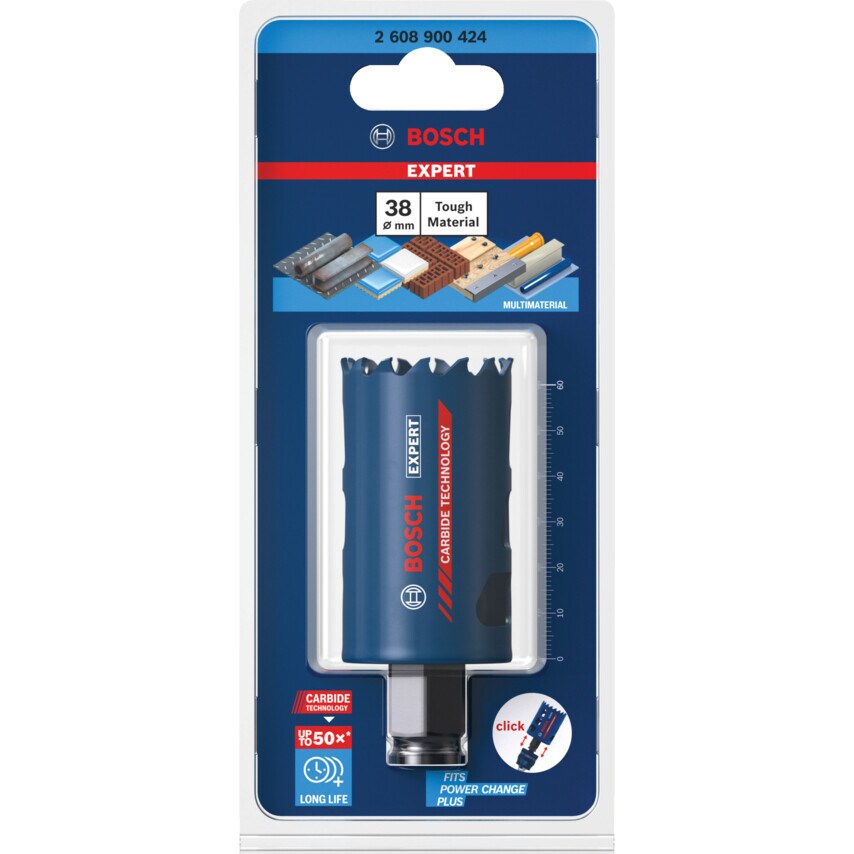 2608900424 Expert Tough Material Hole Saw 38 X 60 mm