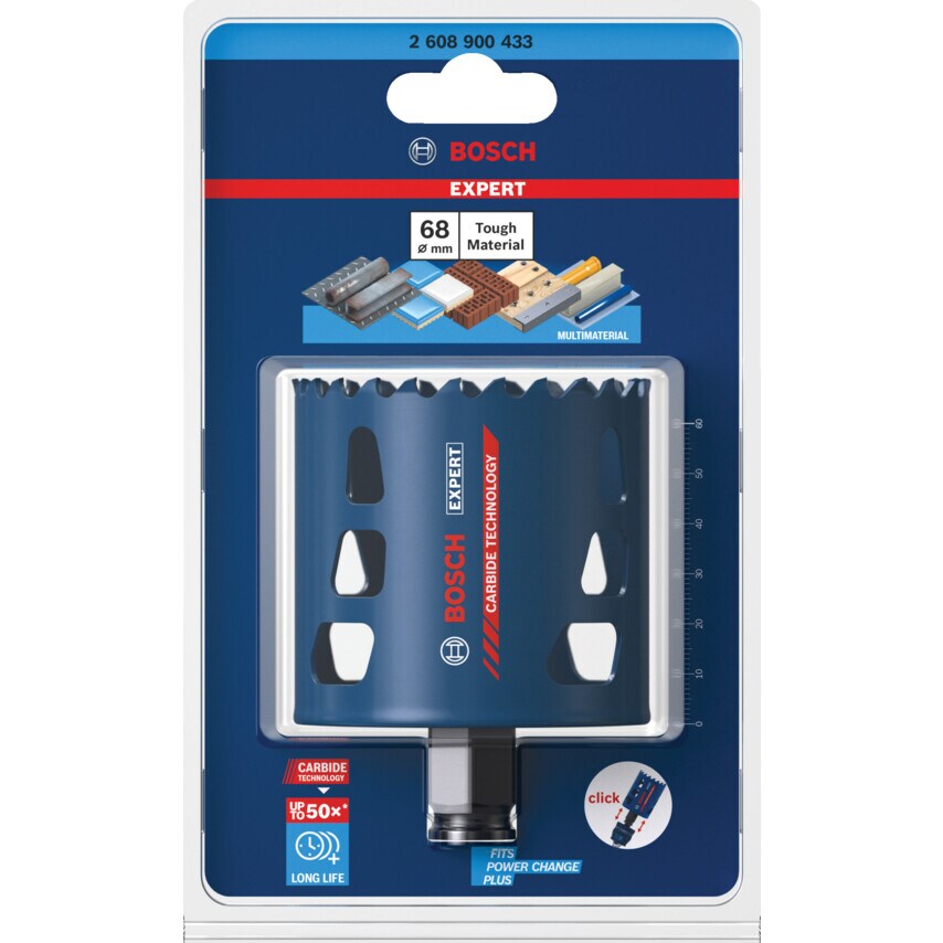 2608900433 Expert Tough Material Hole Saw 68 X 60 mm