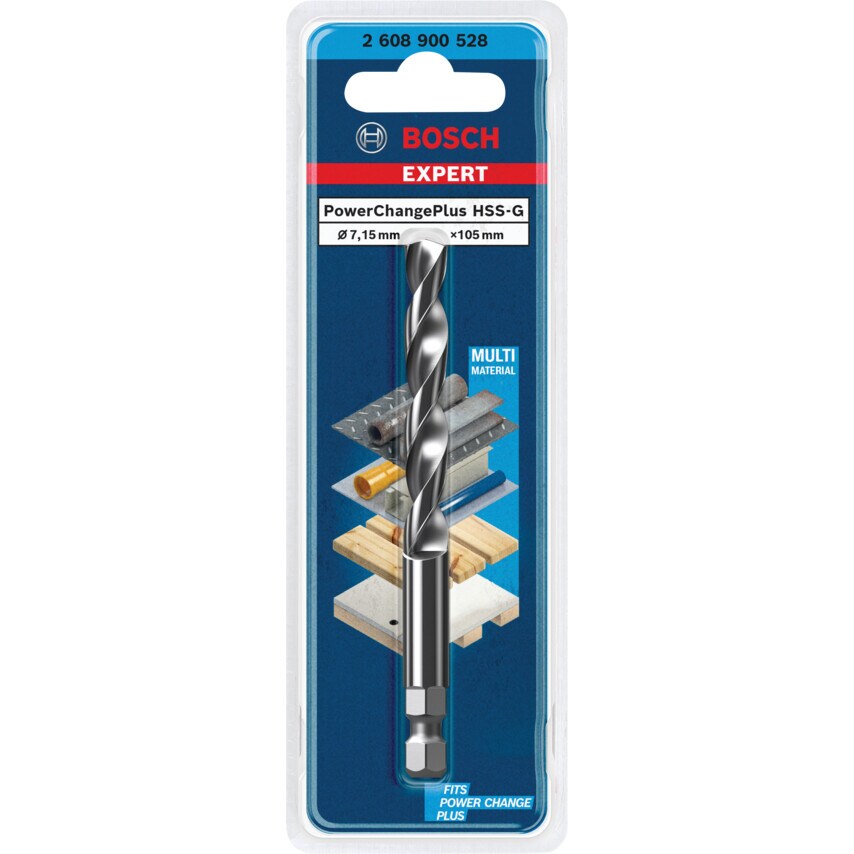 2608900528 Expert Pilot Drill Hssg 7.15X105MM for Power Adapter