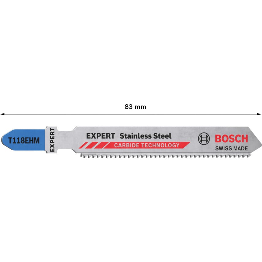 2608900562 Expert Stainless Steel T118EHM Jigsaw Blades (PK-3)