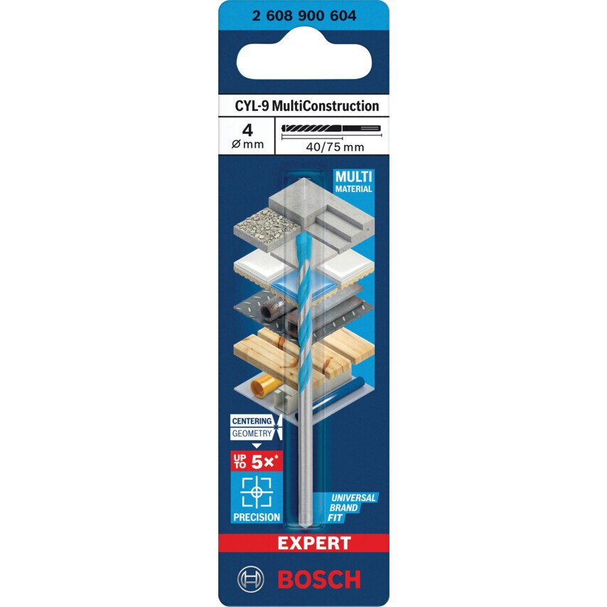 2608900604 Expert Multiconstructi on Drill Bit 4 X 45 X 75 mm