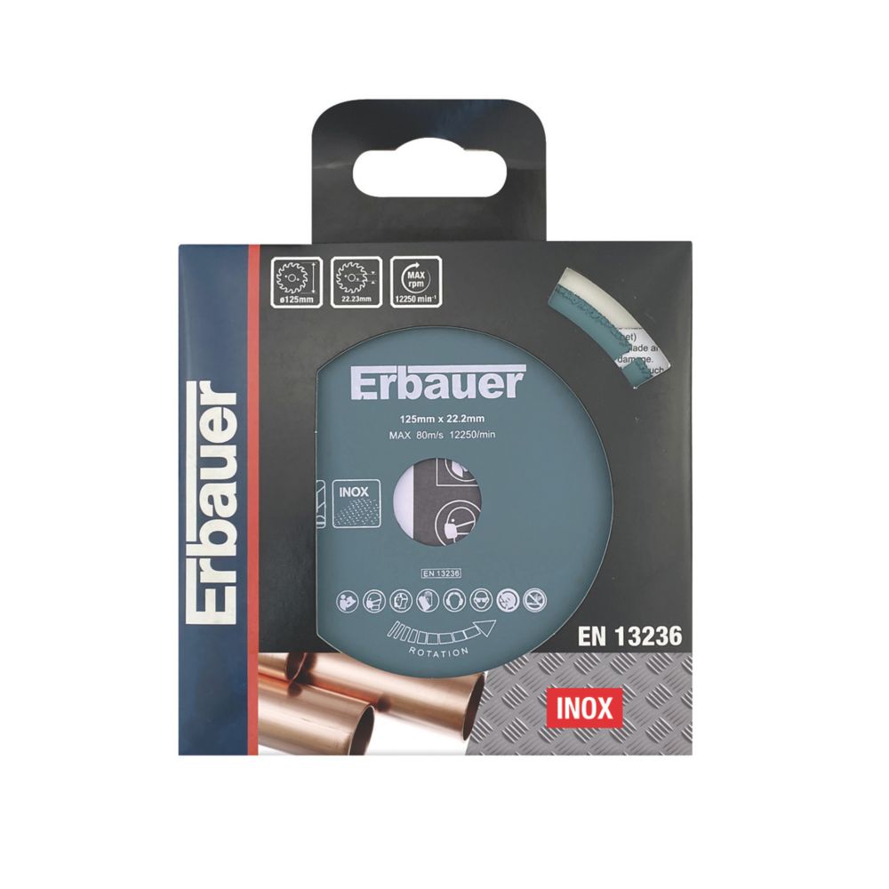Erbauer Metal Diamond Blade 5" (125mm) x 1.3mm x 22.2mm