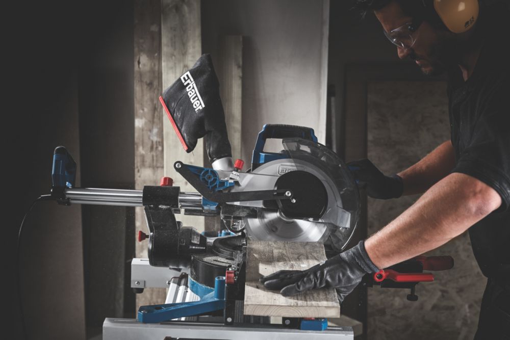 Erbauer EMIS216S 216mm  Electric Double-Bevel Sliding Mitre Saw 220-240V