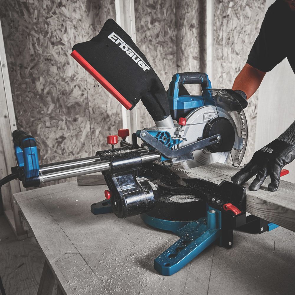 Erbauer EMIS216S 216mm  Electric Double-Bevel Sliding Mitre Saw 220-240V