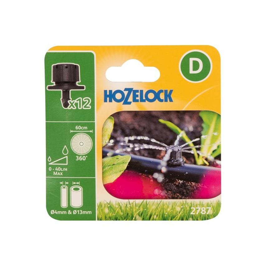 2787 End of Line Adjustable Mini Sprinkler 4/13mm (Pack 12) HOZ27870012