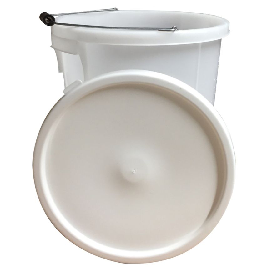 28L Plasterers Bucket with Handle White