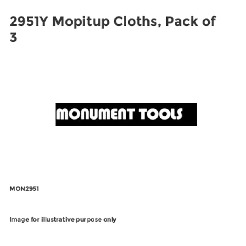 2951Y Mopitup Cloths, Pack of 3 MON2951