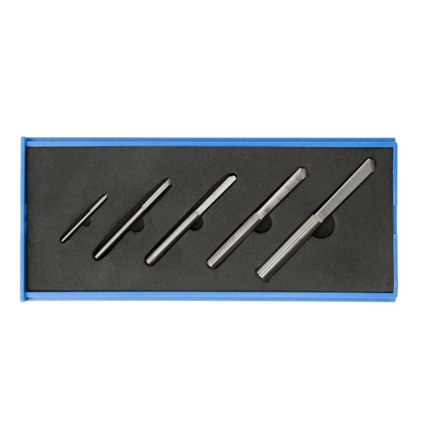 2, 3, 4, 5&6mm Solid Carbide Broken Tap Extractor Set