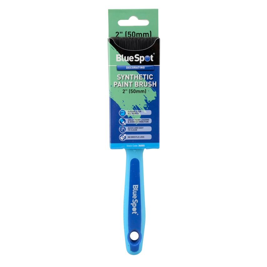 2" (50mm) Synthetic Paint Brush with Soft Grip Handle