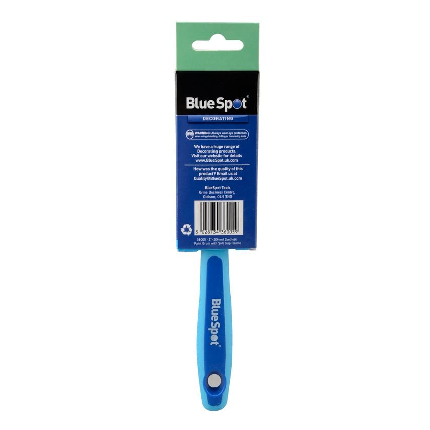 2" (50mm) Synthetic Paint Brush with Soft Grip Handle
