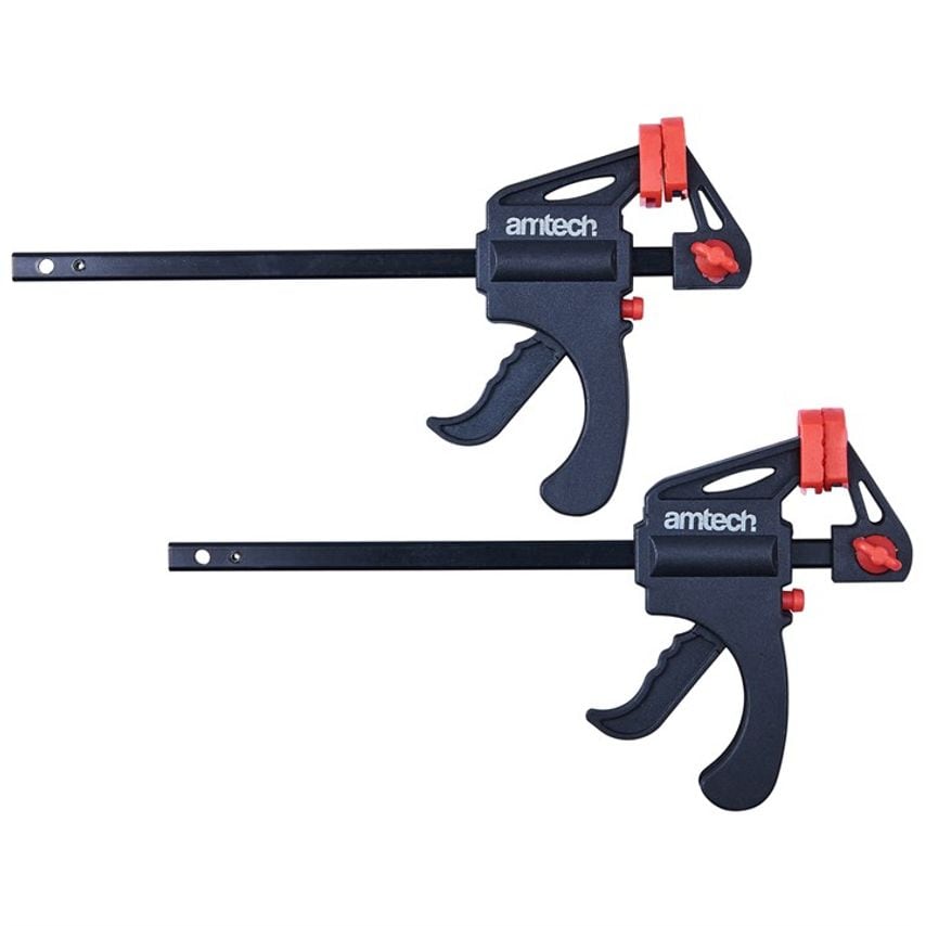 2 Piece 100mm (4'') Ratchet Speed Clamp Set