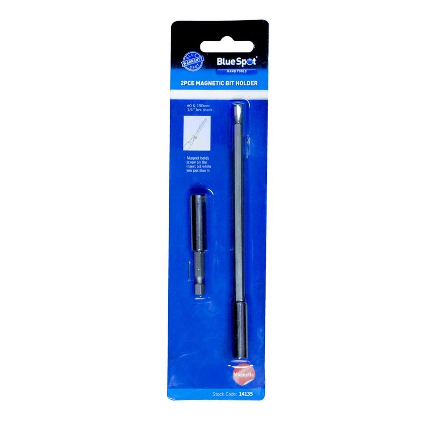 2 Piece 1/4" Magnetic Bit Adapter Set