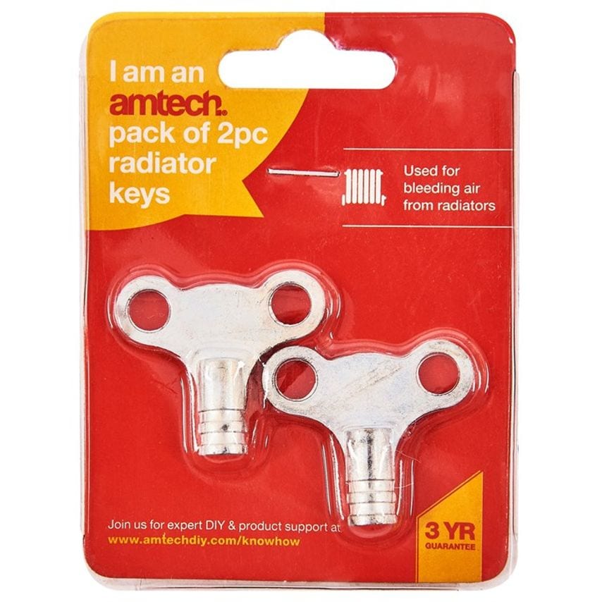 2 Piece Radiator Key Set - Clock Type