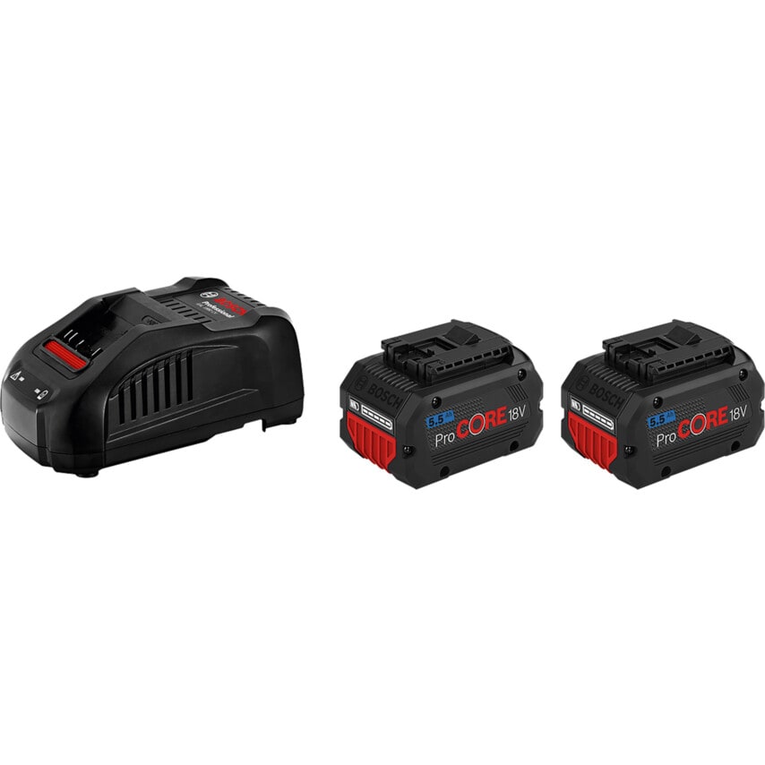 2 x ProCORE 18V 5.5AH Battery + Quick Charger GAL 1880 CV Starter Set
