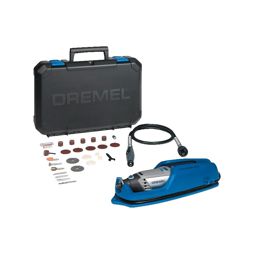 3000-1/25 Corded Multi Tool 130W with Flexible Shaft Attachment and 25 Piece Accessory Kit 230V