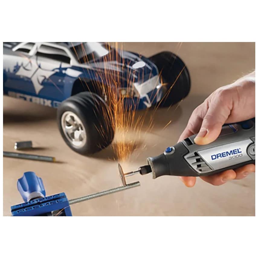 3000-1/25 Corded Multi Tool 130W with Flexible Shaft Attachment and 25 Piece Accessory Kit 230V