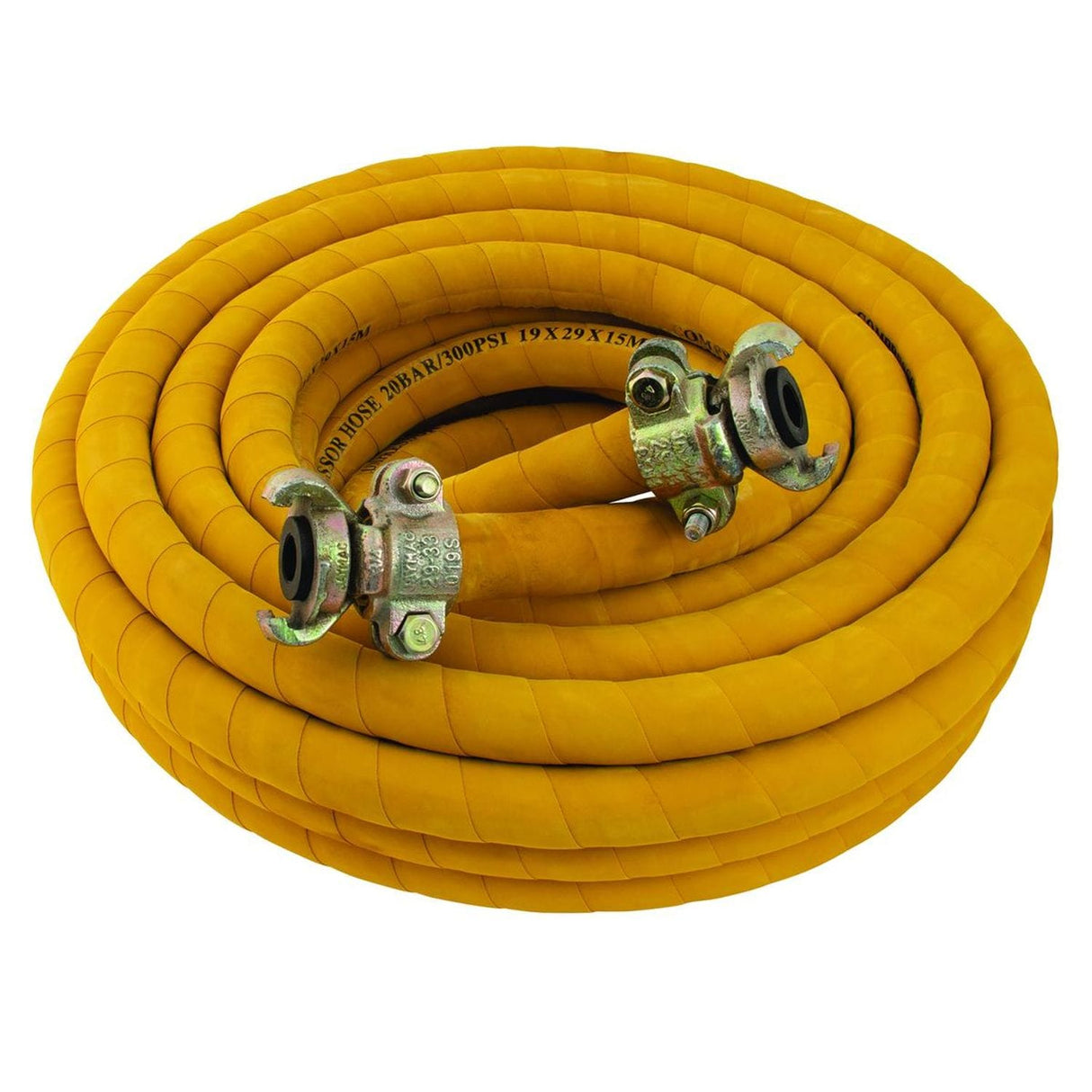 300 PSI Compressed Air Hose Assembly C/w Safety Claws - RTH-3/4-15SAFETY