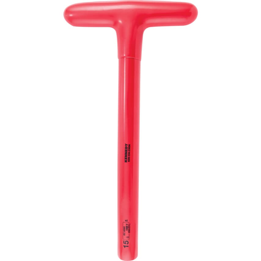 300 x 15mm Insulated T-Socket Wrench 1000 V - DIN 7440