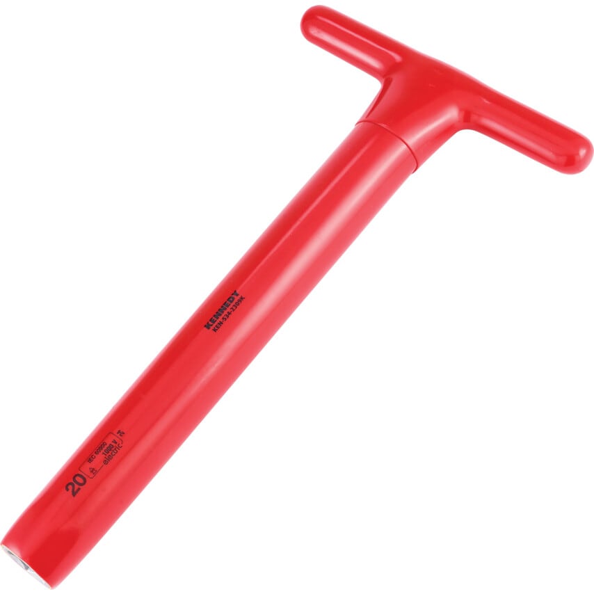 300 x 20mm Insulated T-Socket Wrench 1000 V - DIN 7440