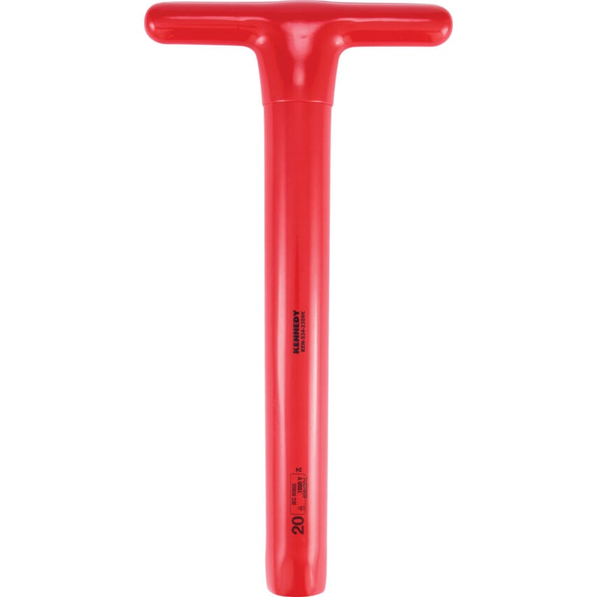 300 x 20mm Insulated T-Socket Wrench 1000 V - DIN 7440