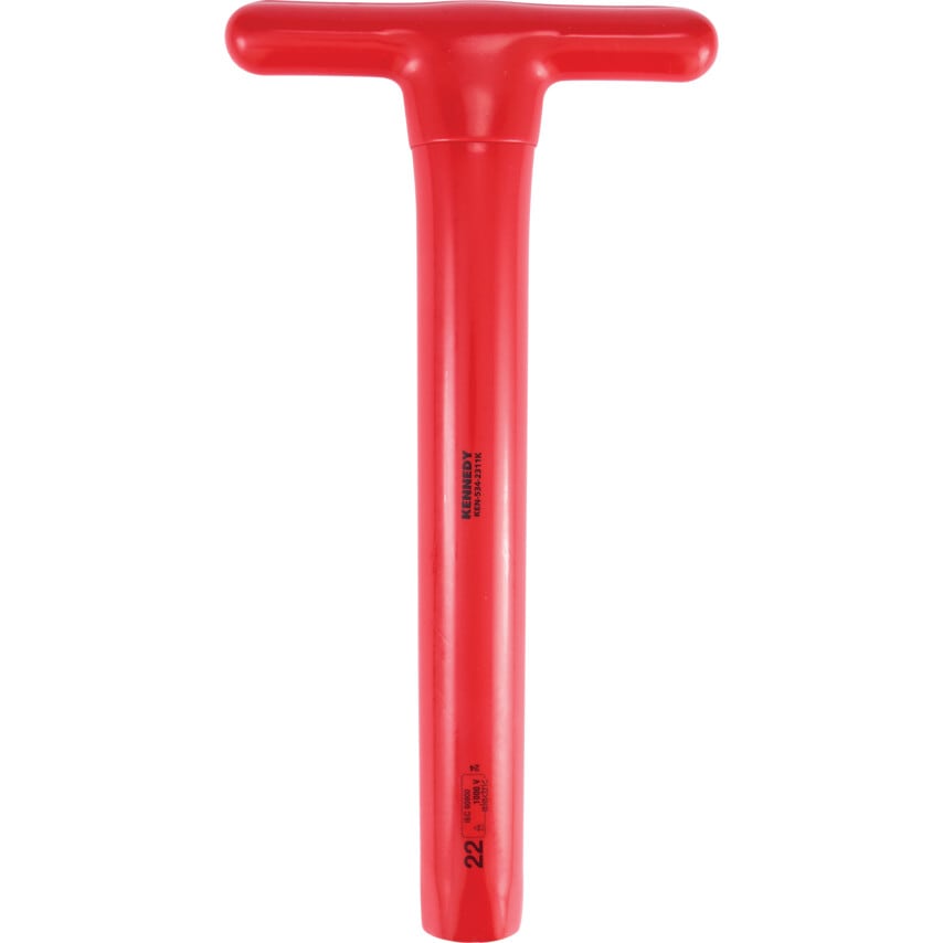 300 x 22mm Insulated T-Socket Wrench 1000 V - DIN 7440