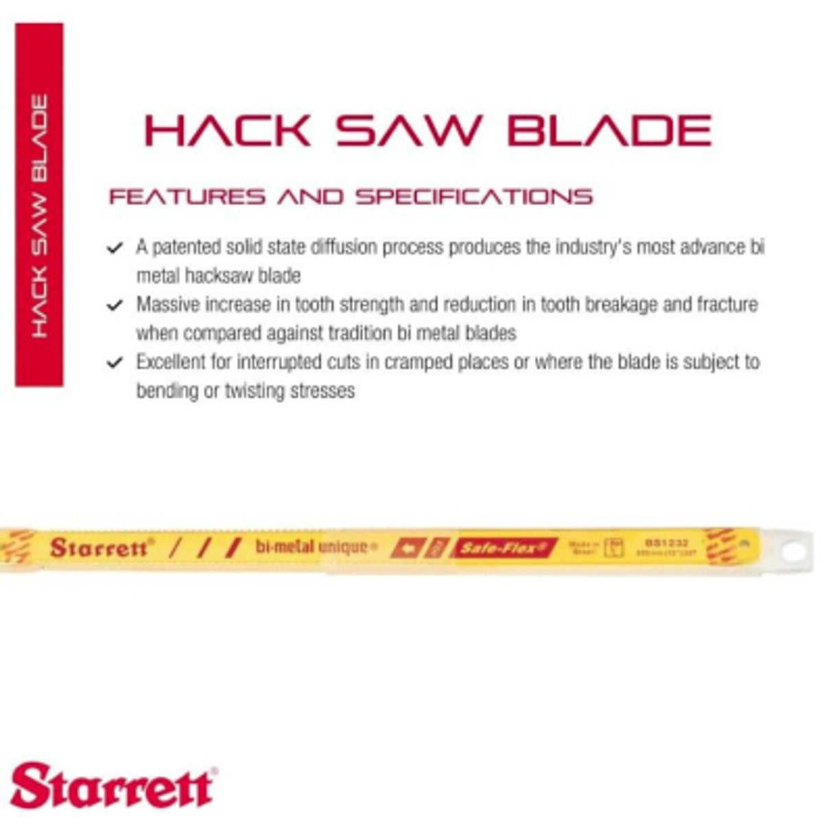 300mm 32 TPI Hacksaw Blades Box of 50