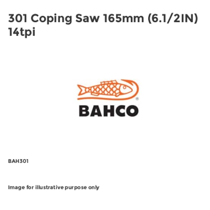 301 Coping Saw 165mm (6.1/2IN) 14tpi