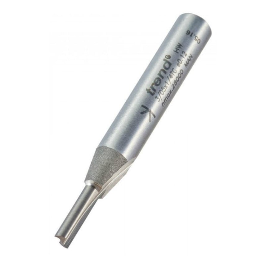 3/05 3.0mm Professional TCT 2 Flute Straight Cutter 1/4" Shank