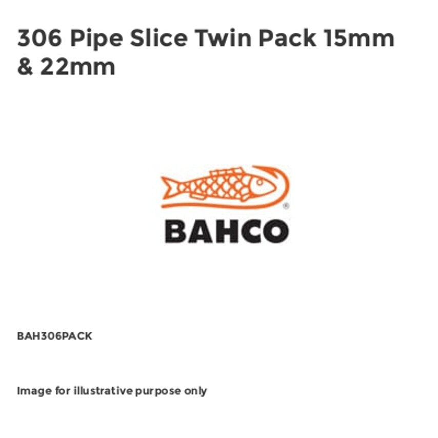 306 Pipe Slice Twin Pack 15mm & 22mm BAH306PACK